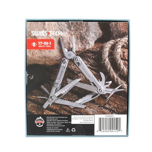 מולטיטול רב תכליתי STORM 17 פונקציות Swiss+Tech AUS-8