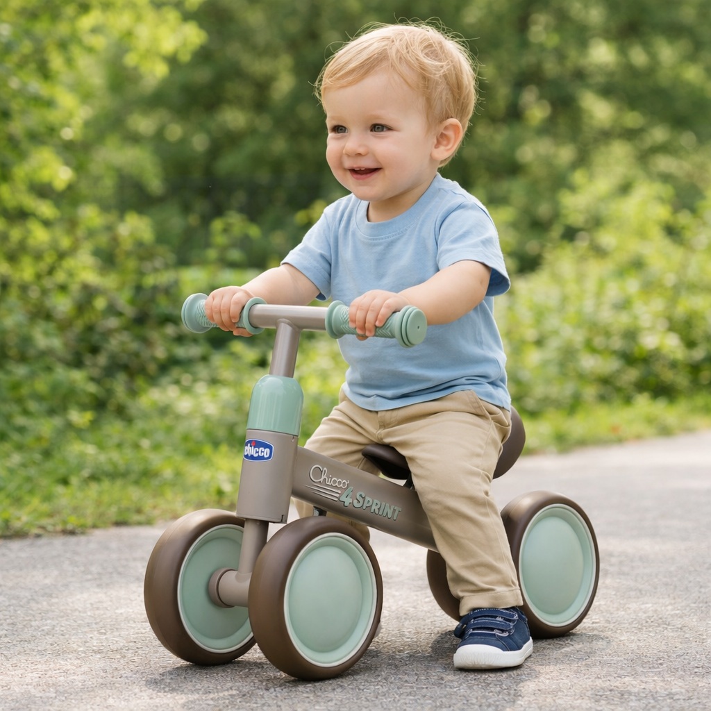 אופני איזון 4 גלגלים לתינוקות ופעוטות – 4 Wheels Ride On Bike
