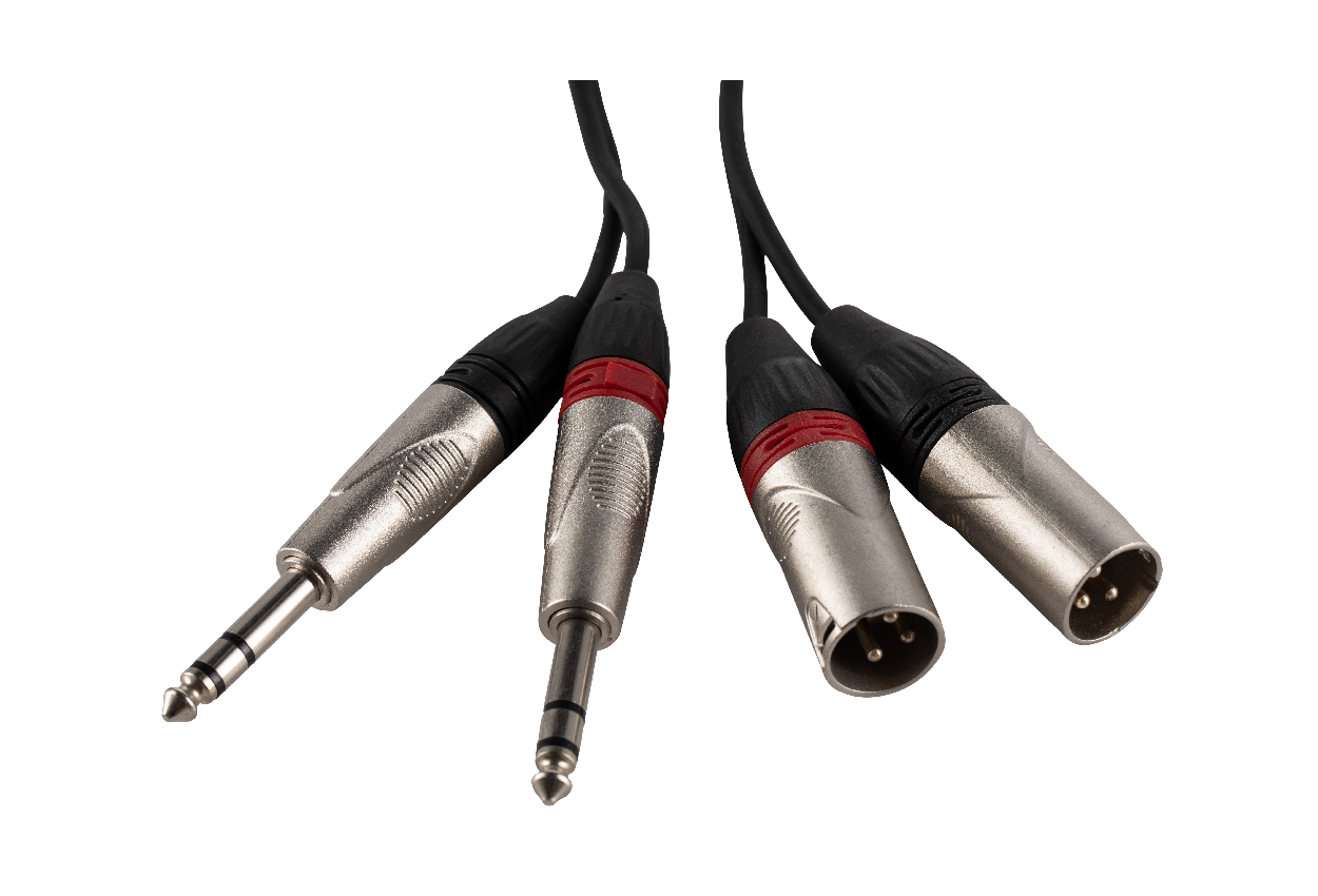 זוג כבלים 2*XLR ל 2*PL באורך 10 מטר דגם PD009/10M מבית CABLETEK