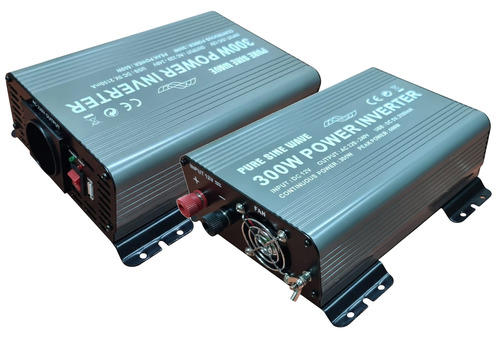 ממיר מתח 300W סינוס טהור 12V ל-220V – פתרון חשמל חכם לרכב ושטח