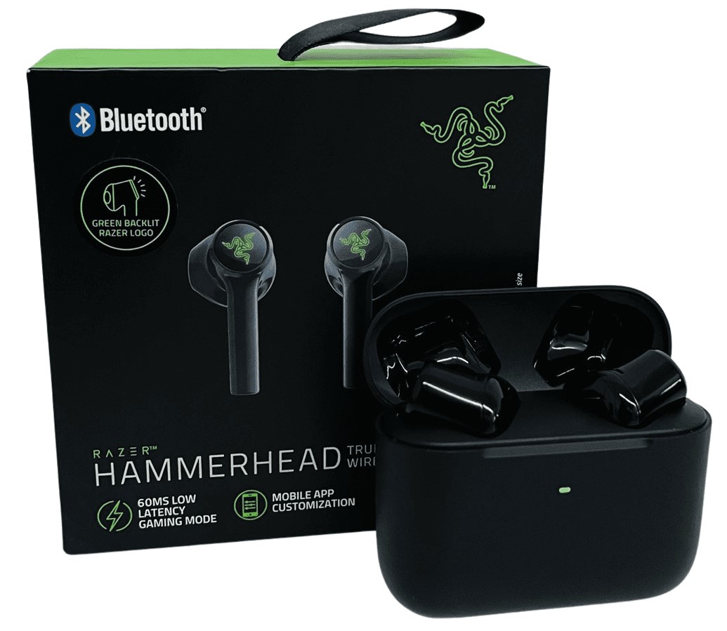 אוזניות גיימינג אלחוטיות Razer Hammerhead True Wireless X Black