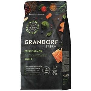 גרנדורף פרש סלמון ובטטה מזון הוליסטי והיפואלרגני ללא דגנים עם פרוביוטיקה חיה לחתולים בוגרים 2 ק"ג GRANDORF