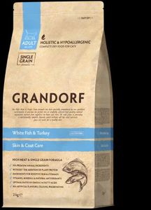 גרנדורף דגים מזון הוליסטי והיפואלרגני לחתולים בוגרים 2 ק"ג GRANDORF