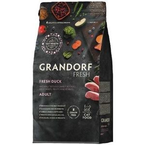 גרנדורף פרש ברווז ובטטה מזון הוליסטי והיפואלרגני ללא דגנים עם פרוביוטיקה חיה לחתולים בוגרים 2 ק"ג GRANDORF