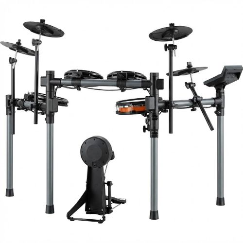 מערכת תופים אלקטרונית Donner Groove Max DON-EC7249 - 9 חלקים עם פדי mesh דו-אזוריים ומודול צלילים מתקדם לתרגול ביתי והקלטות