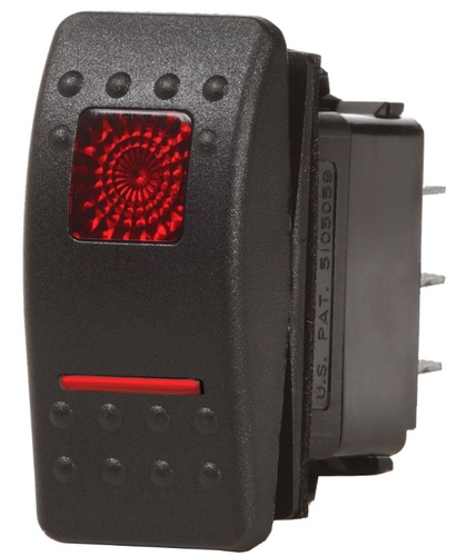 מפסק Contura-II ON-OFF-ON 12/24V חד קוטבי blue sea