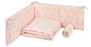 סט מצעים 3 חלקים למיטת תינוק בגודל מטר 100% כותנה - Spring