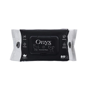 מגבונים ללא ריח לכלבים וחתולים Onyx מארז 80 יחידות ניקוי עדין ובטוח לשימוש יומי