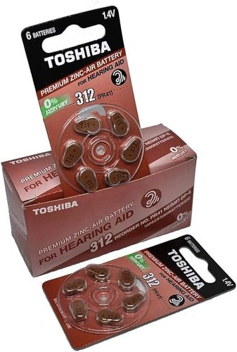 60 סוללות למכשיר שמיעה דגם 312 TOSHIBA