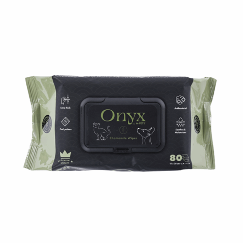 מגבוני קמומיל לכלבים וחתולים Onyx מארז 80 יחידות