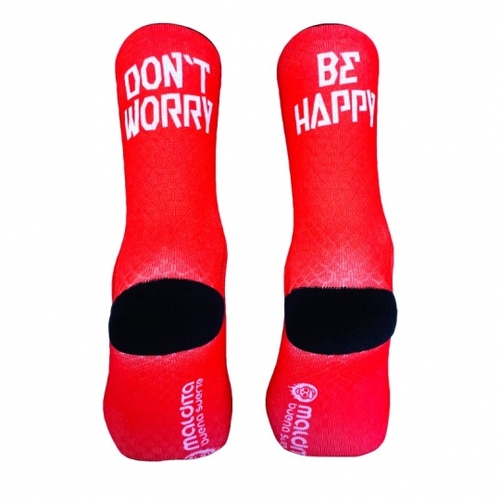 גרבי רכיבה אדום -MALDITA BUENA HAPPY