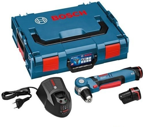 מברגה/מקדחה זוויתית 12V + שתי סוללות 2.0AH GWB 12V-10