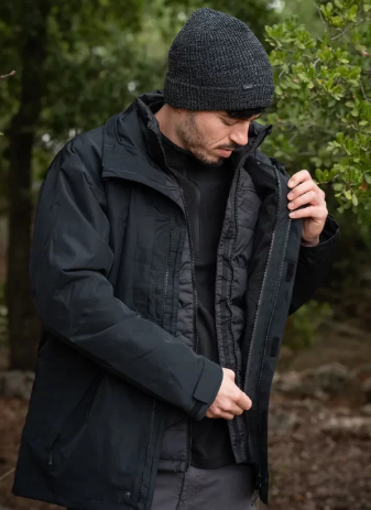 מעיל 3 ב-1 Outdoor Climate שחור
