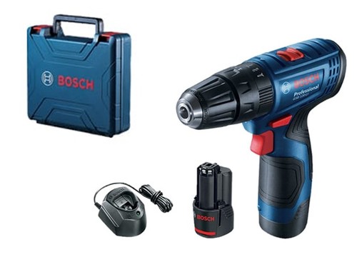 מברגה / מקדחה 12V + שתי סוללות 2.0AH  GSB 120-LI