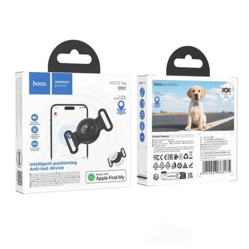 חיישן מעקב חפצים ובעלי חיים עם מתאם לקולר Hoco E91C Smart GPS Tracker Tiger