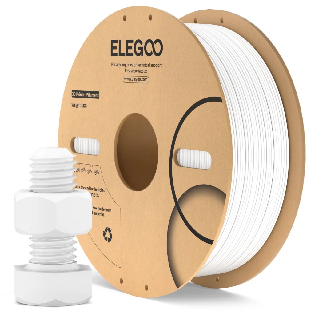 פילמנט ABS לבן 1 ק"ג 1.75 מ"מ-  ELEGOO ABS White