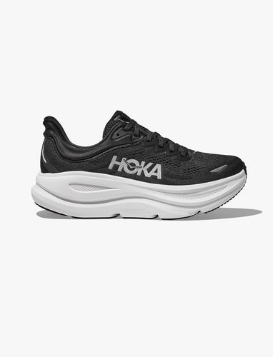 HOKA BONDI WIDE 9 - נעלי ספורט הוקה לנשים בונדי 9 רחבות בצבע שחור/לבן