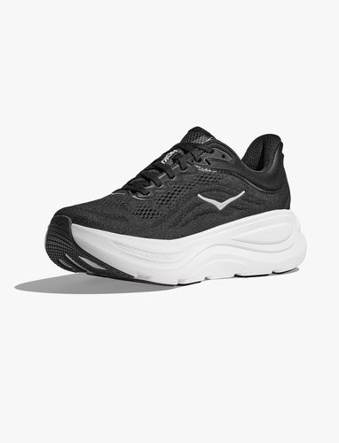 HOKA BONDI WIDE 9 - נעלי ספורט הוקה לנשים בונדי 9 רחבות בצבע שחור/לבן