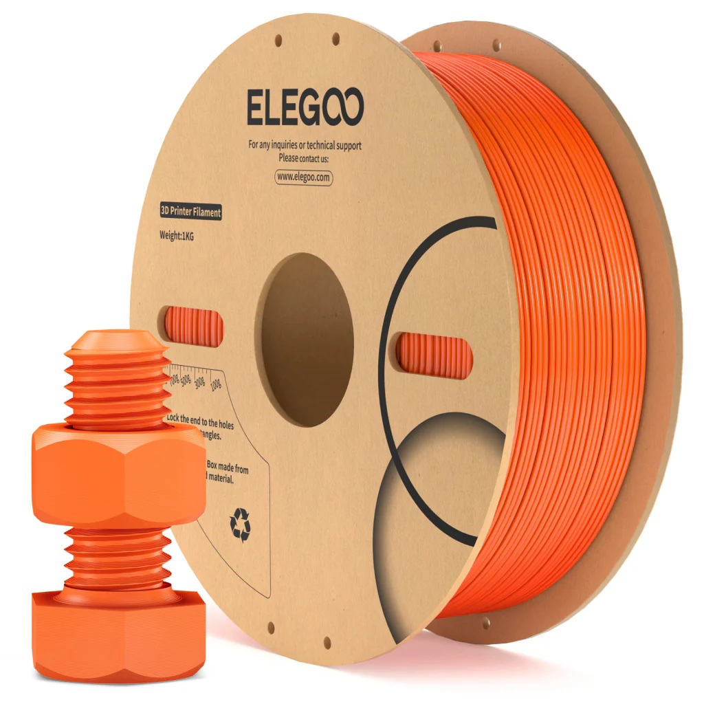 פילמנט ABS כתום 1 ק"ג 1.75 מ"מ-  ELEGOO ABS Orange