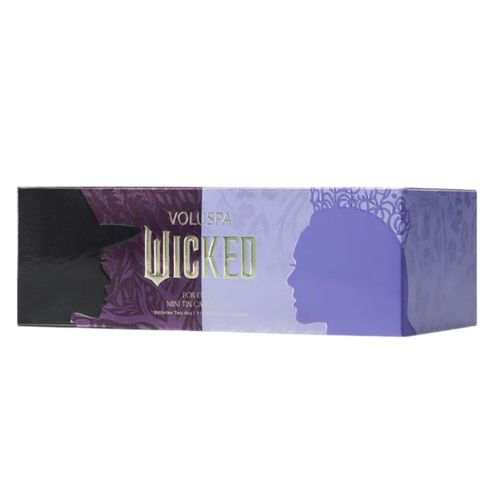 זוג נרות פח 'Pink Goes Good with Green 'WICKED