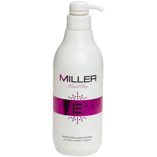 שמפו ללא מלחים MILLER E5 לשיער יבש מסדרת היירפלקס מילר 1000 מ