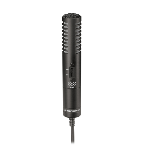 מיקרופון קונדנסר סטריאופוני עם מתלה למצלמה Audio Technica PRO24-CMF