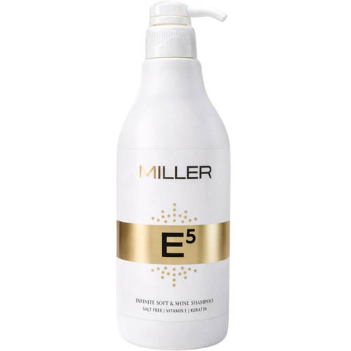 שמפו ללא מלחים מועשר בקרטין MILLER E5 מסדרת גולד מילר 1000 מ