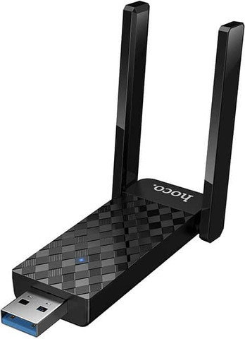 מתאם רשת אלחוטי USB במהירות 600Mbps עם תמיכה ב-Wi-Fi 6 דגם Hoco HI34
