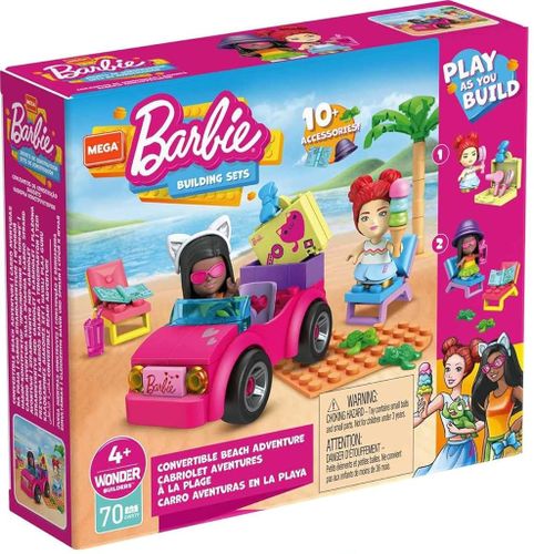 ערכת בנייה MAGA ברבי הרפתקאות בחוף הים 70 חלקים