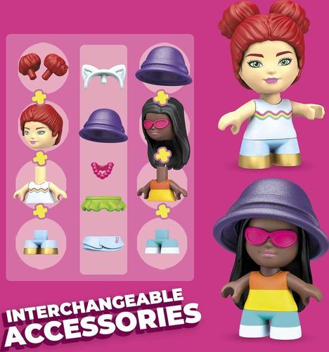 ערכת בנייה MAGA ברבי הרפתקאות בחוף הים 70 חלקים