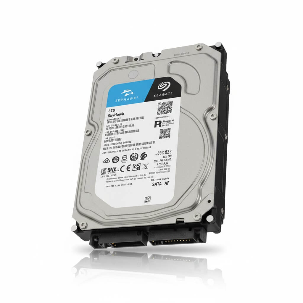 Seagate SkyHawk 8TB | כונן קשיח מוביל למערכות אבטחה וניהול אחסון (RAID)