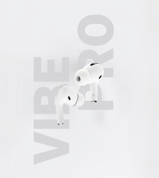 אוזניות BLUETOOTH אלחוטיות VIBE PRO לבן