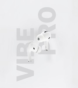 אוזניות BLUETOOTH אלחוטיות VIBE PRO לבן