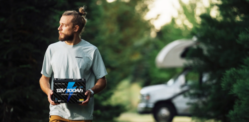 מצבר ליתיום נטען לקרוואן ECOFLOW LIFEPO4 12V 100Ah