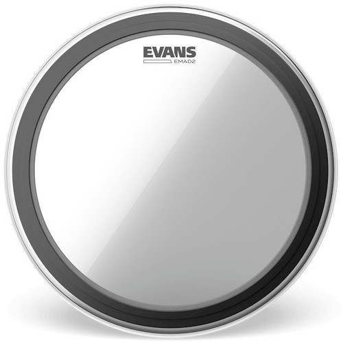 evans emad2 clear bass drumhead
