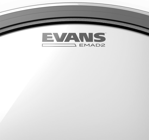 זווית נוספת evans emad2 clear bass drumhead