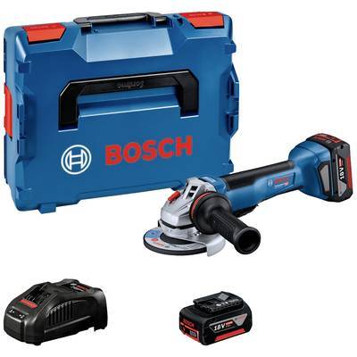 משחזת זווית נטענת 18V + שתי סוללות 5.0AH GWS 18V-10SC
