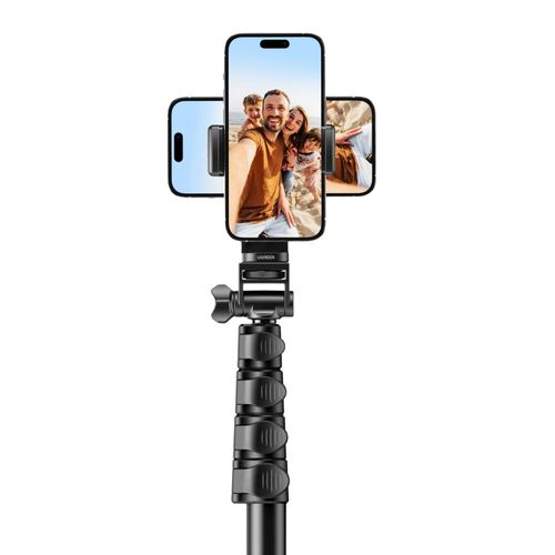 UGREEN LP680 חצובה + מקל סלפי 1.8 מטר עם שלט Bluetooth וסיבוב 360°