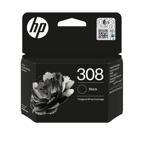 ראש דיו שחור HP 308 מקורי למדפסת HP2910 HP4320  