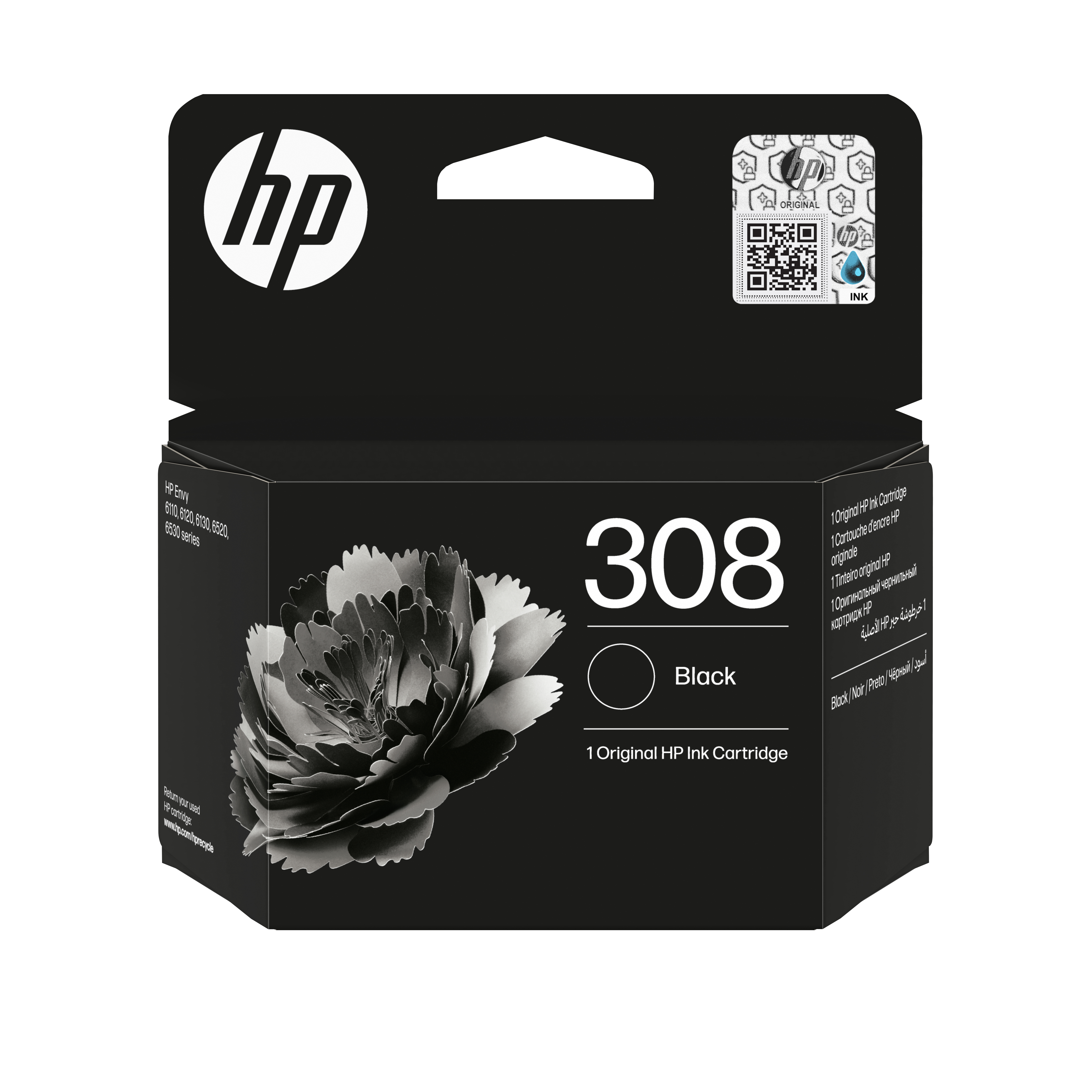 ראש דיו שחור HP 308 מקורי למדפסת HP2910 HP4320  