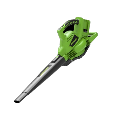 מפוח ואקום Greenworks 2409207 48V - מכשיר מקצועי בעל מנוע ללא פחמים עם זרימת אוויר 12.05 מטר מעוקב לדקה לניקוי יעיל של גינות ושטחים