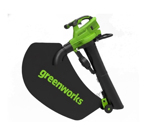 מפוח ואקום Greenworks 2409207 48V - מכשיר מקצועי בעל מנוע ללא פחמים עם זרימת אוויר 12.05 מטר מעוקב לדקה לניקוי יעיל של גינות ושטחים