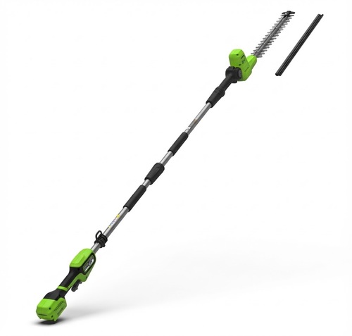 מגזמת דשא נטענת  Greenworks 2301707UA - מכשיר קומפקטי עם ידית מתכווננת לאוורור דשא יעיל ברוחב 25 ס
