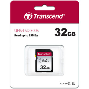 כרטיס זיכרון Transcend SDHC 300S UHS-I 32GB