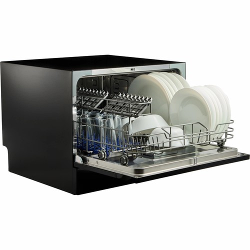 מדיח כלים על השיש ל-6 מערכות כלים Electra EL100109BL – צבע שחור