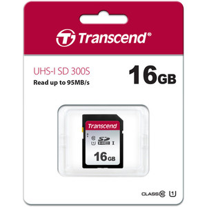 כרטיס זיכרון Transcend SDHC 300S UHS-I 16GB