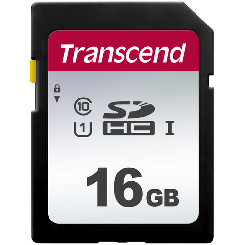 כרטיס זיכרון TRANSCEND SDHC UHS-I 300S 16GB