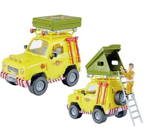 סמי הכבאי ג'יפ חילוץ והצלה 4X4 כולל דמויות ואוהל בגג