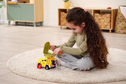 סמי הכבאי ג'יפ חילוץ והצלה 4X4 כולל דמויות ואוהל בגג