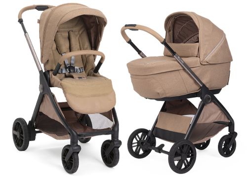 עגלת תינוק משולבת צ’יקו בלאג’יו II עם קיפול OneTouch אוטומטי וגלגלי TPE - קרמל